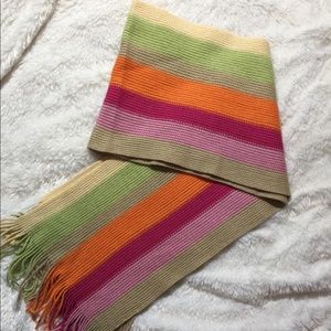 Colorful stripe soft wool scarf nice quality